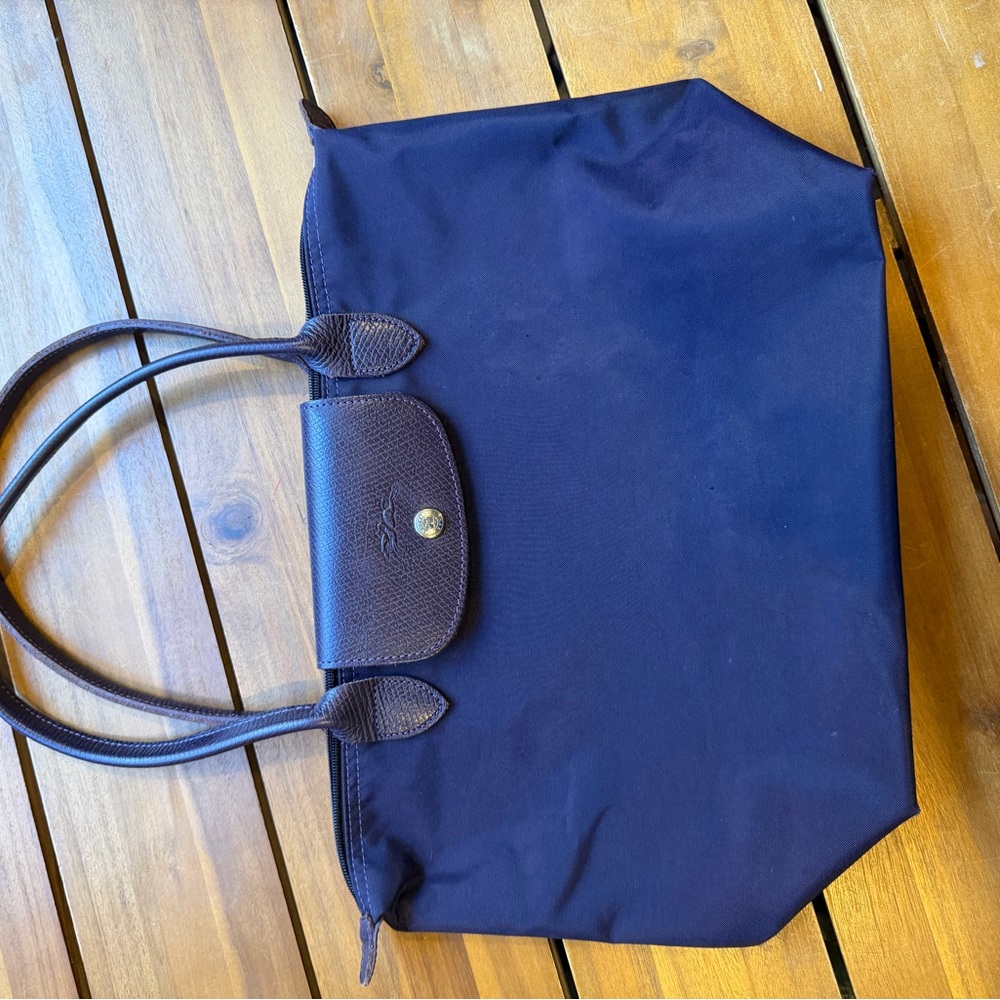 Purple on Purple Longchamp Tote Bag Medium